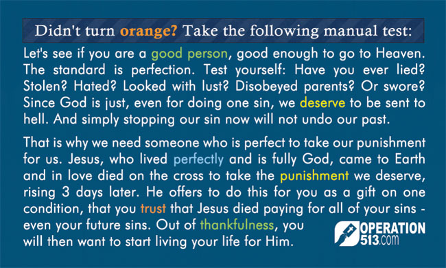 Are you a good person Card - Gospel Tract