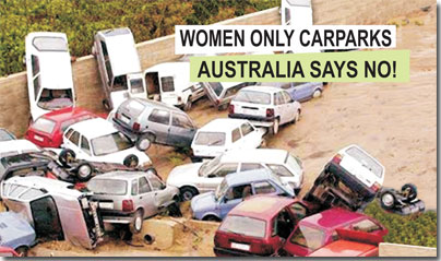 Women Only Carparks Tract - Front side