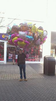 Dewi the gospel balloon seller Dewi