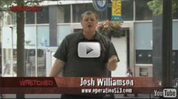 Josh Williamson preaching in Downtown Atlanta