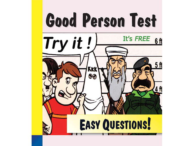Good Person Test Full-size Flipchart (Without Stand)
