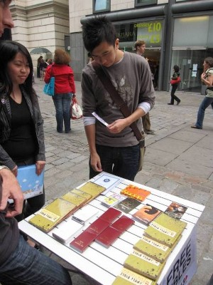 Our table of &ldquo;goodies.&rdquo;
