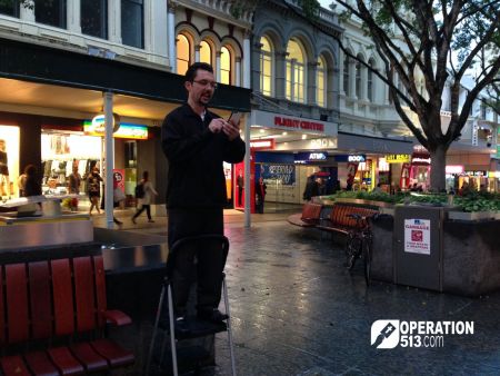 Open Air preaching Brisbane