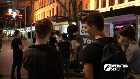 Preaching in Queen Street Mall