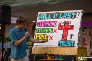 Operation 513 Open air Preaching