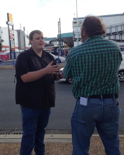 Josh Williamson evangelising