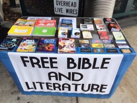 Free Bible and Literature Table