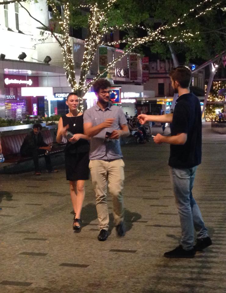 Christmas evangelism in Brisbane city