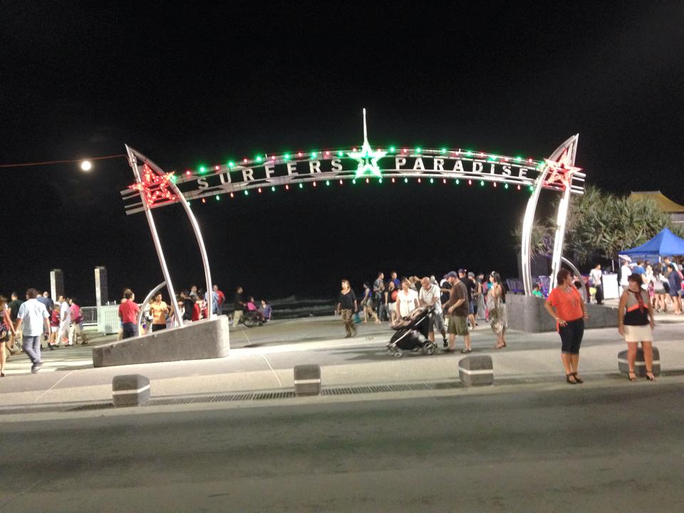Surfers Paradise during Christmas